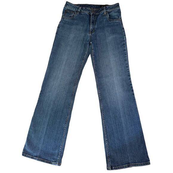 Lawman Womens Jeans Size 11/12 (29x31) Bootcut Medium Wash Vintage Hong Kong - Picture 8 of 12